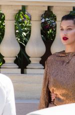 BELLA HADID on the Set of a Photoshoot for Loewe in Paris 07/05/2017
