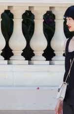 BELLA HADID on the Set of a Photoshoot for Loewe in Paris 07/05/2017