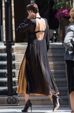 BELLA HADID on the Set of a Photoshoot for Loewe in Paris 07/05/2017
