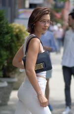 BELLA HADID Out and About in New York 07/17/2017