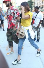 BELLA HADID Out and About in New York 07/26/2017