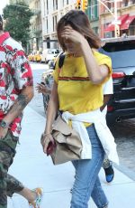 BELLA HADID Out and About in New York 07/26/2017