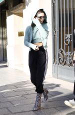 BELLA HADID Out and About in Paris 07/01/2017