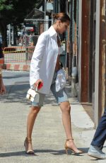 BELLA HADID Out for Lunch in New York 07/20/2017