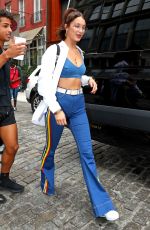 BELLA HADID Out in New York 07/28/2017