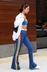 BELLA HADID Out in New York 07/28/2017