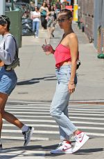 BELLA HADID Out in New York 07/30/2017