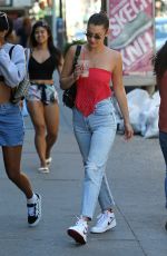 BELLA HADID Out in New York 07/30/2017