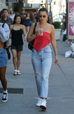 BELLA HADID Out in New York 07/30/2017