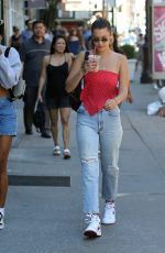 BELLA HADID Out in New York 07/30/2017