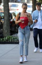 BELLA HADID Out in New York 07/30/2017