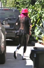 BELLA THORNE and Her Boyfriend Blackbear on the Balcony of Their Hotel in Los Angeles 07/20/2017