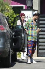 BELLA THORNE and Max Ehrich Out in Los Angeles 07/23/2017