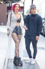 BELLA THORNE and Prince Fox Out in New York 07/18/2017