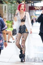 BELLA THORNE and Prince Fox Out in New York 07/18/2017