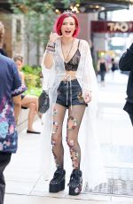 BELLA THORNE and Prince Fox Out in New York 07/18/2017