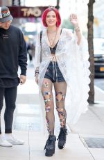 BELLA THORNE and Prince Fox Out in New York 07/18/2017