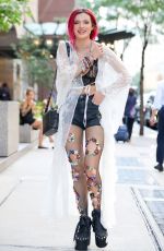 BELLA THORNE and Prince Fox Out in New York 07/18/2017