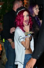 BELLA THORNE Arrives at Beauty & Essex in Hollywood 07/15/2017