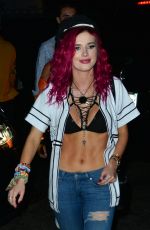 BELLA THORNE Arrives at Beauty & Essex in Hollywood 07/15/2017