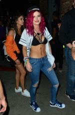 BELLA THORNE Arrives at Beauty & Essex in Hollywood 07/15/2017