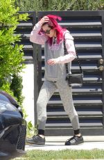 BELLA THORNE Heading to a Gym in Los Angeles 07/14/2017