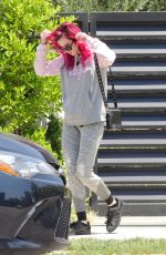 BELLA THORNE Heading to a Gym in Los Angeles 07/14/2017
