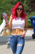 BELLA THORNE in Ripped Jeand Out in Pasadena 13/07/2017