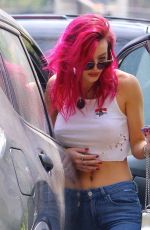BELLA THORNE in Ripped Jeand Out in Pasadena 13/07/2017