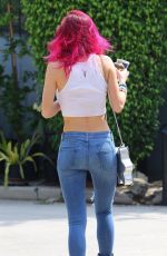 BELLA THORNE in Ripped Jeand Out in Pasadena 13/07/2017