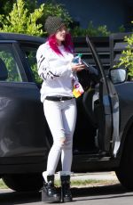 BELLA THORNE Out and About in Los Angeles 07/21/2017