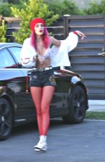 BELLA THORNE Out and About in Los Angeles 07/26/2017