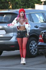 BELLA THORNE Out and About in Los Angeles 07/26/2017