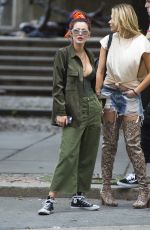 BELLA THORNE Out and About in New York 07/08/2017