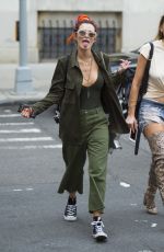 BELLA THORNE Out and About in New York 07/08/2017