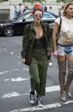 BELLA THORNE Out and About in New York 07/08/2017