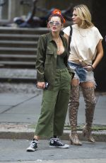 BELLA THORNE Out and About in New York 07/08/2017