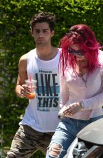BELLA THORNE Out for Breakfast in Los Angeles 07/22/2017