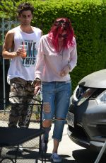 BELLA THORNE Out for Breakfast in Los Angeles 07/22/2017