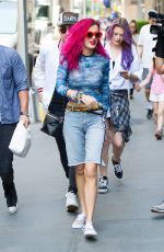 BELLA THORNE Out in New York 07/17/2017