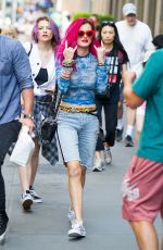 BELLA THORNE Out in New York 07/17/2017