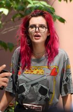 BELLA THORNE Out in New York 07/19/2017