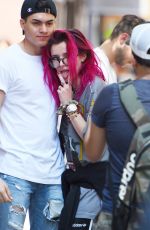 BELLA THORNE Out in New York 07/19/2017