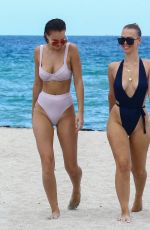 BIANCA ELOUISE in Swimsuit on the Beach in Miami 07/26/2017
