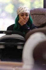 BLAC CHYNA at a Nail Salon in Hollywood 07/07/2017