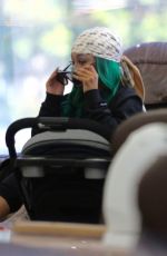 BLAC CHYNA at a Nail Salon in Hollywood 07/07/2017