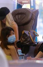 BLAC CHYNA at a Nail Salon in Hollywood 07/07/2017