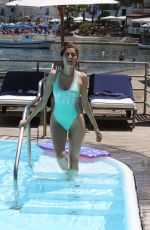 BLANCA BLANCO in Swimsuit at a Pool in Ischia 07/10/2017
