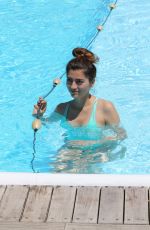 BLANCA BLANCO in Swimsuit at a Pool in Ischia 07/10/2017