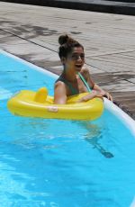 BLANCA BLANCO in Swimsuit at a Pool in Ischia 07/10/2017